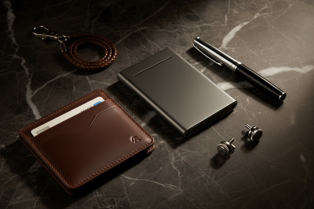 Guide cadeaux homme - accessoires de poche premium Maison Lysta