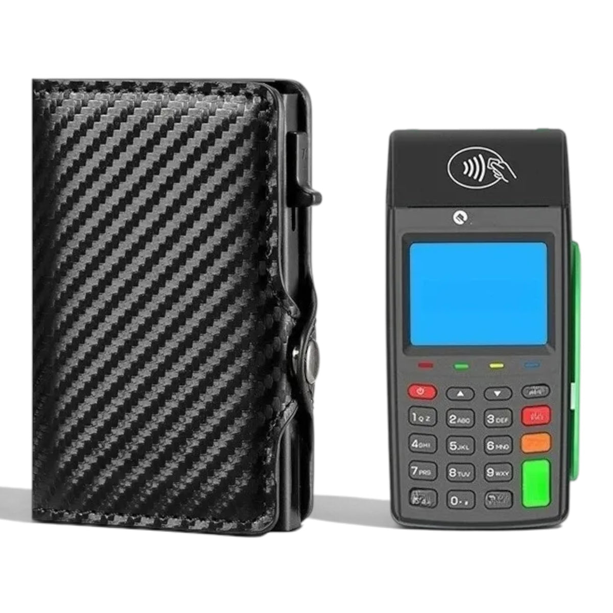 Porte-cartes anti-RFID fibre de carbone compatible paiement sans contact – Maison Lysta