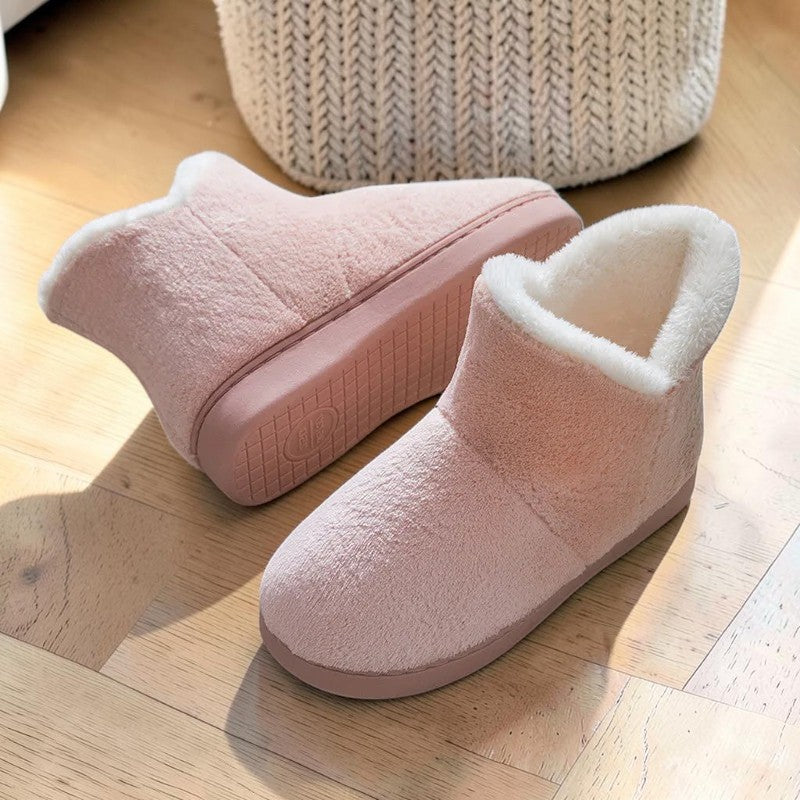 Pantoufles montantes fourrées – Chaussons bottines chauds