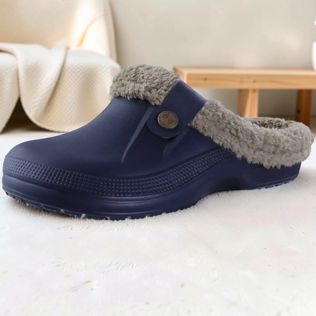 Sabots fourrés – Mules chaudes antidérapantes hiver