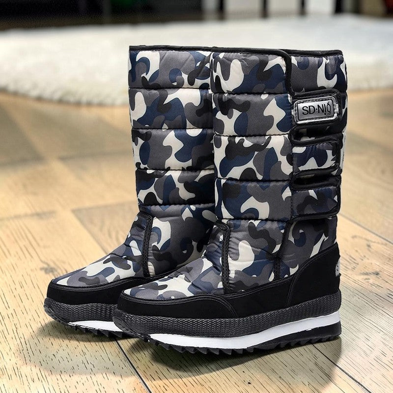 Bottes de neige femme fourrées imperméables – Antidérapantes