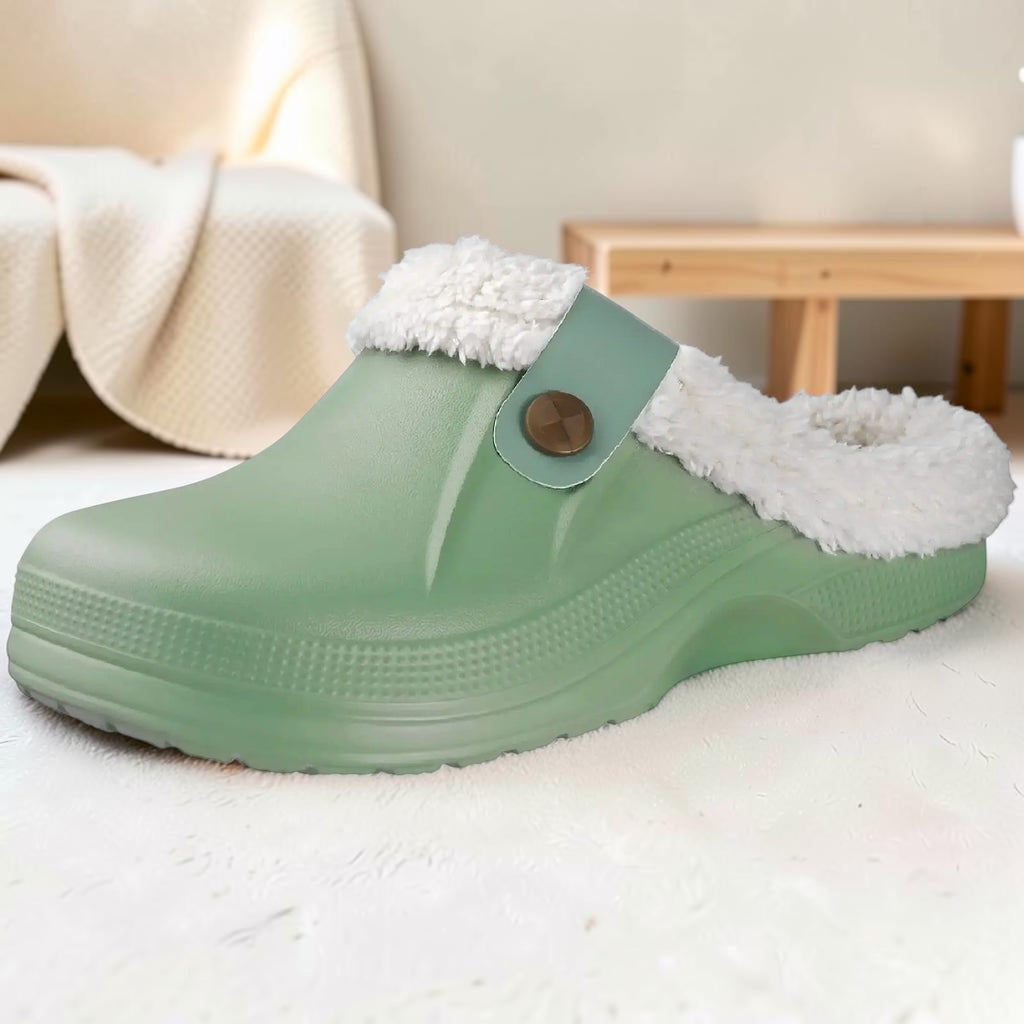 Sabots fourrés – Mules chaudes antidérapantes hiver