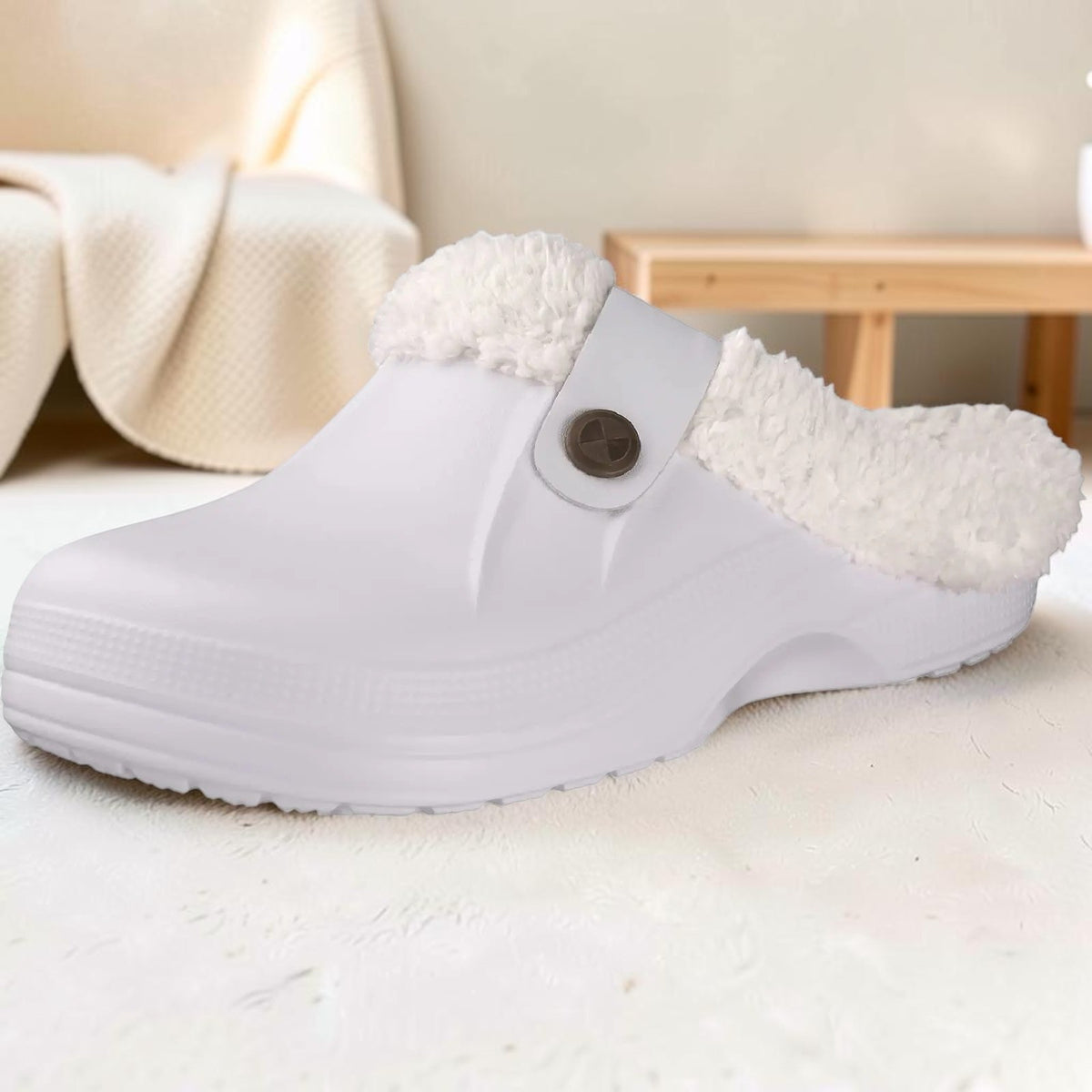Sabots fourrés – Mules chaudes antidérapantes hiver
