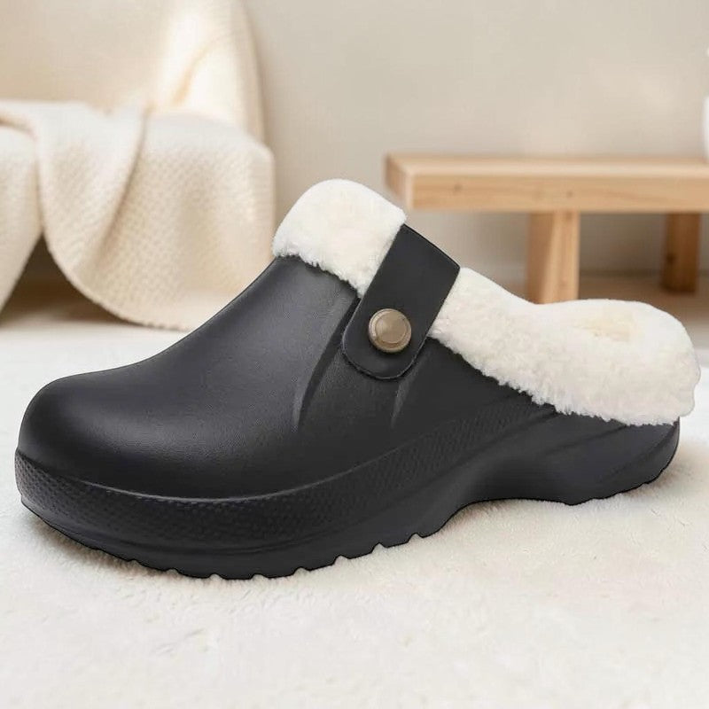 Sabots fourrés – Mules chaudes antidérapantes hiver