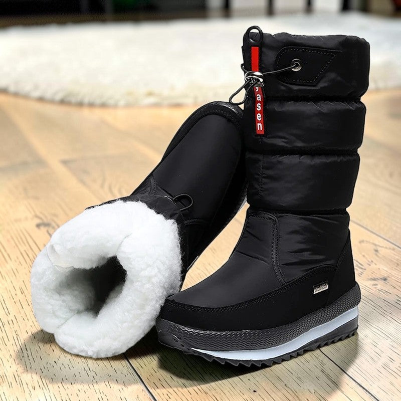 Bottes de neige femme fourrées imperméables – Antidérapantes