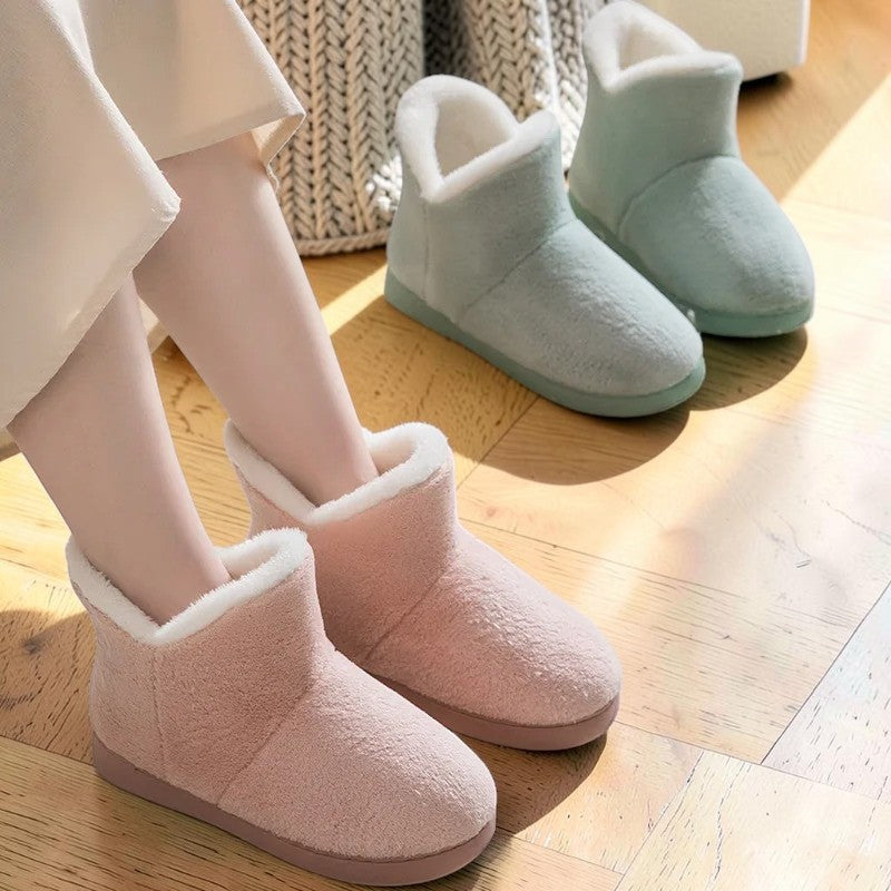 Pantoufles montantes fourrées – Chaussons bottines chauds