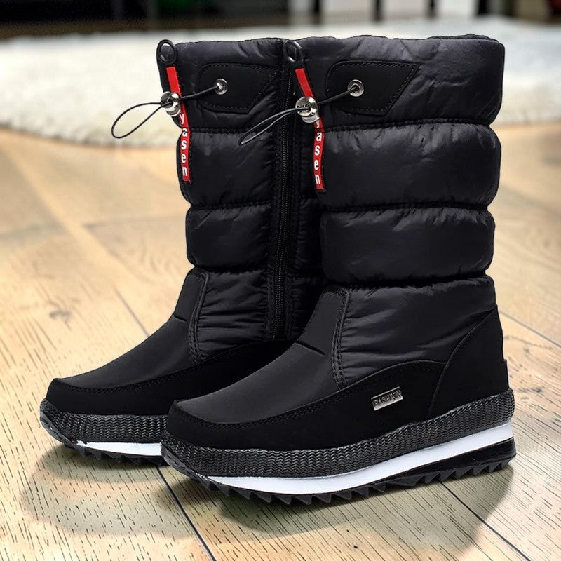 Bottes de neige femme fourrées imperméables – Antidérapantes