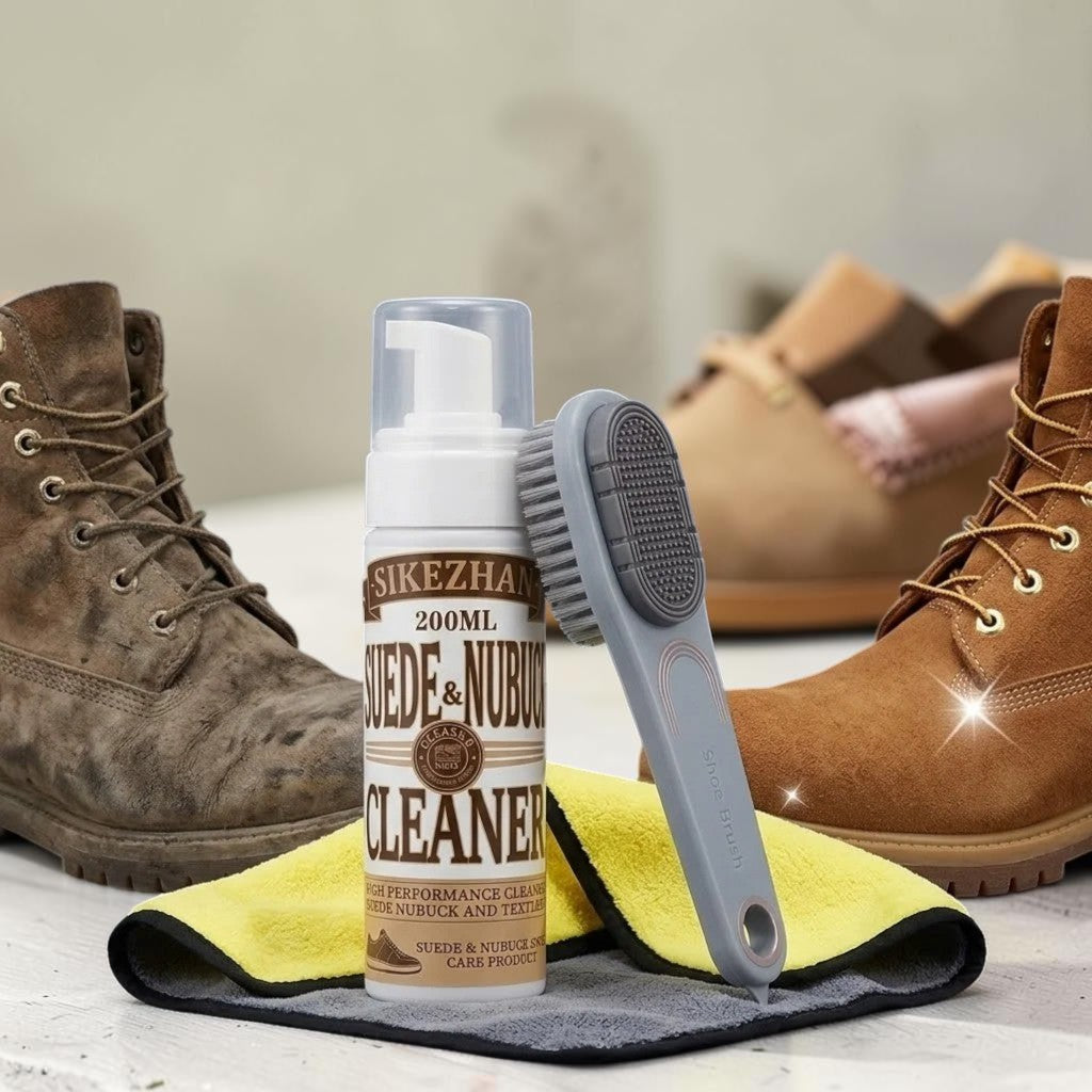Kit nettoyage chaussures 3-en-1 – Daim & nubuck