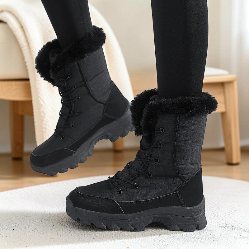 Bottes de neige femme montantes – Fourrées & antidérapantes