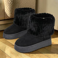 Bottes fourrées femme imperméables – Bottines hiver chaudes