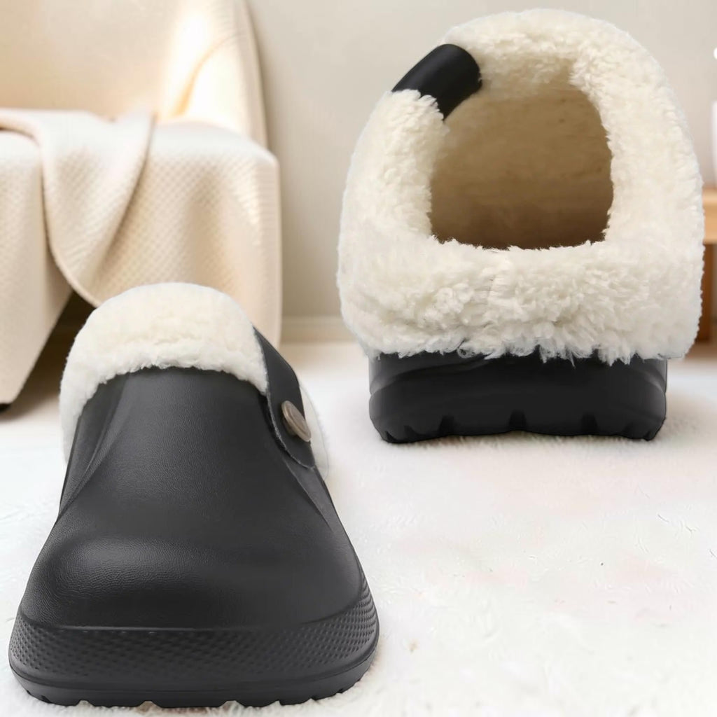 Sabots fourrés – Mules chaudes antidérapantes hiver