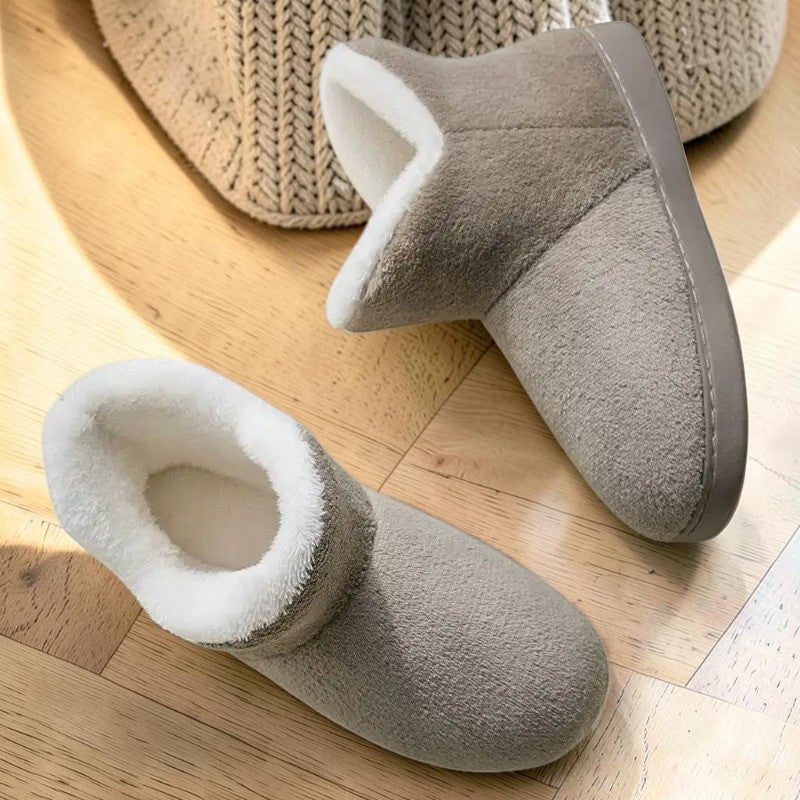 Pantoufles montantes fourrées – Chaussons bottines chauds