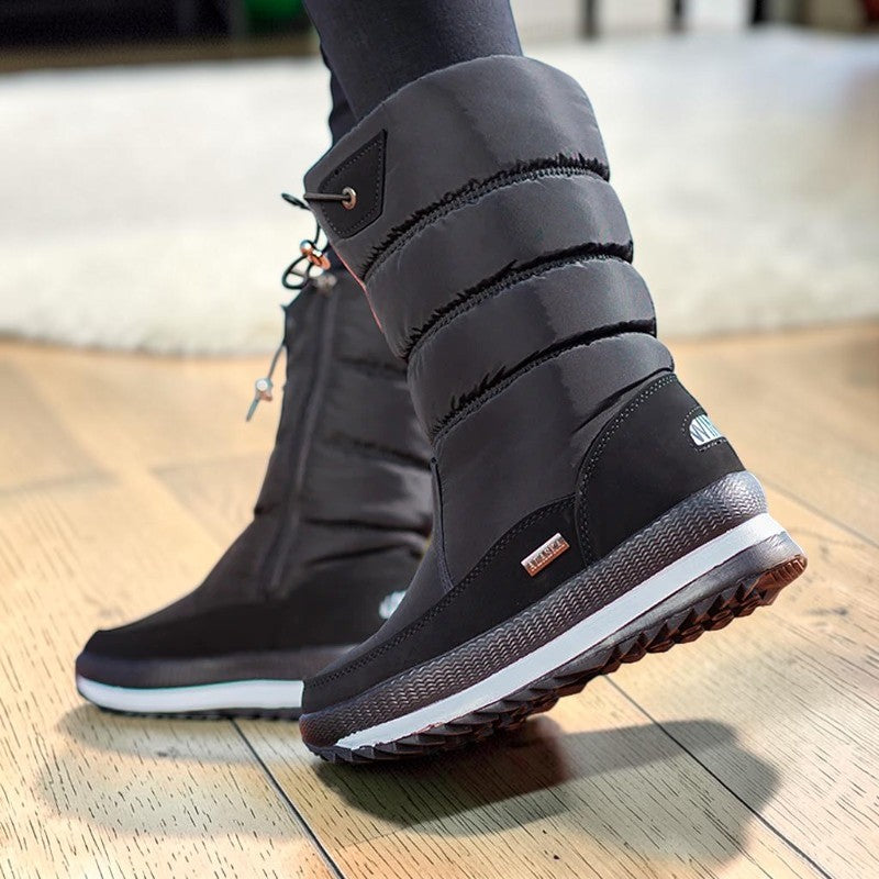 Bottes de neige femme fourrées imperméables – Antidérapantes