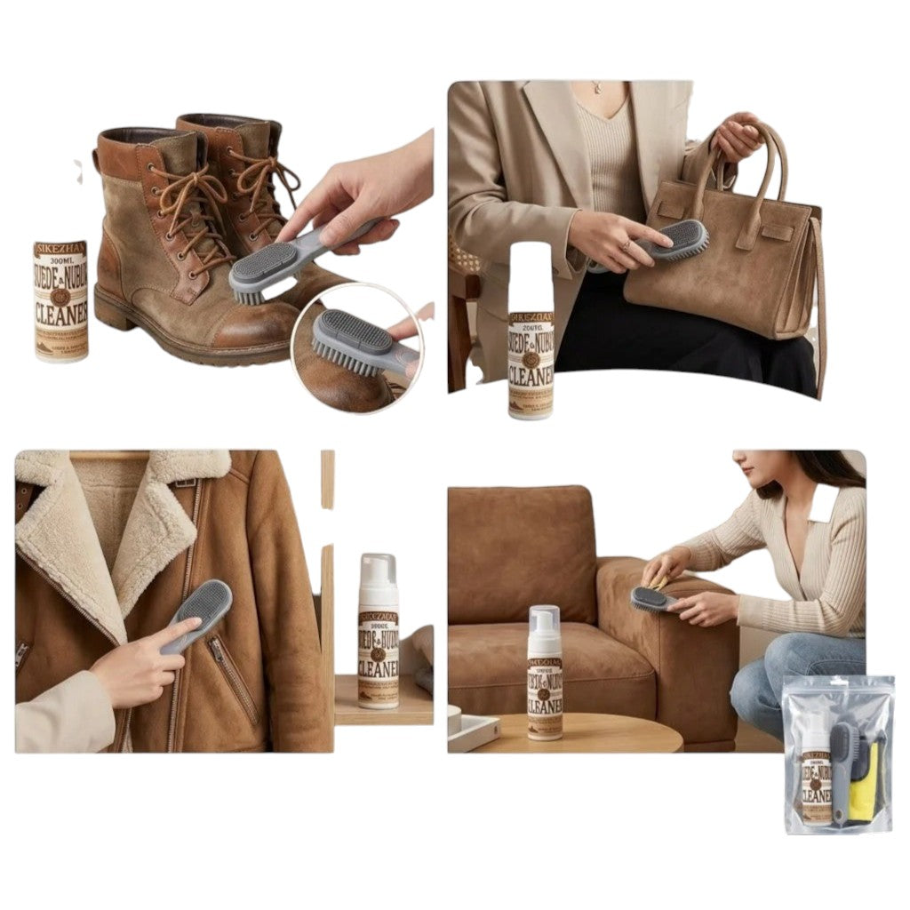 Kit nettoyage chaussures 3-en-1 – Daim & nubuck