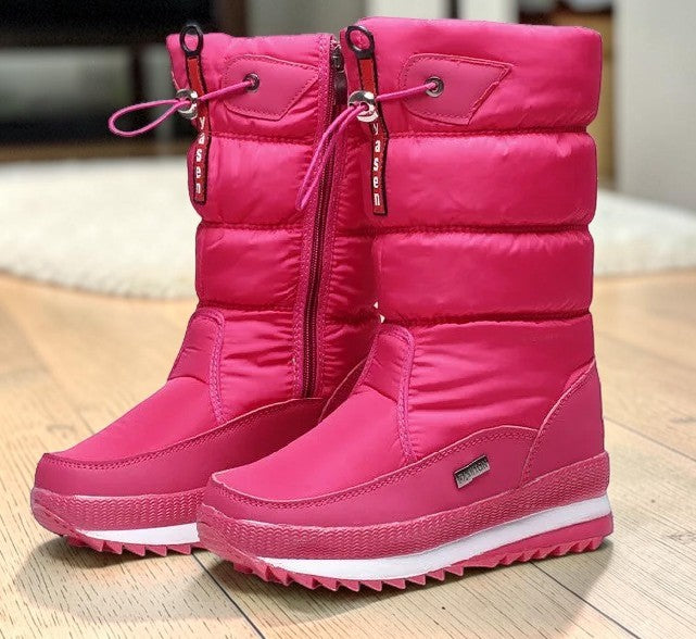 Bottes de neige femme fourrées imperméables – Antidérapantes