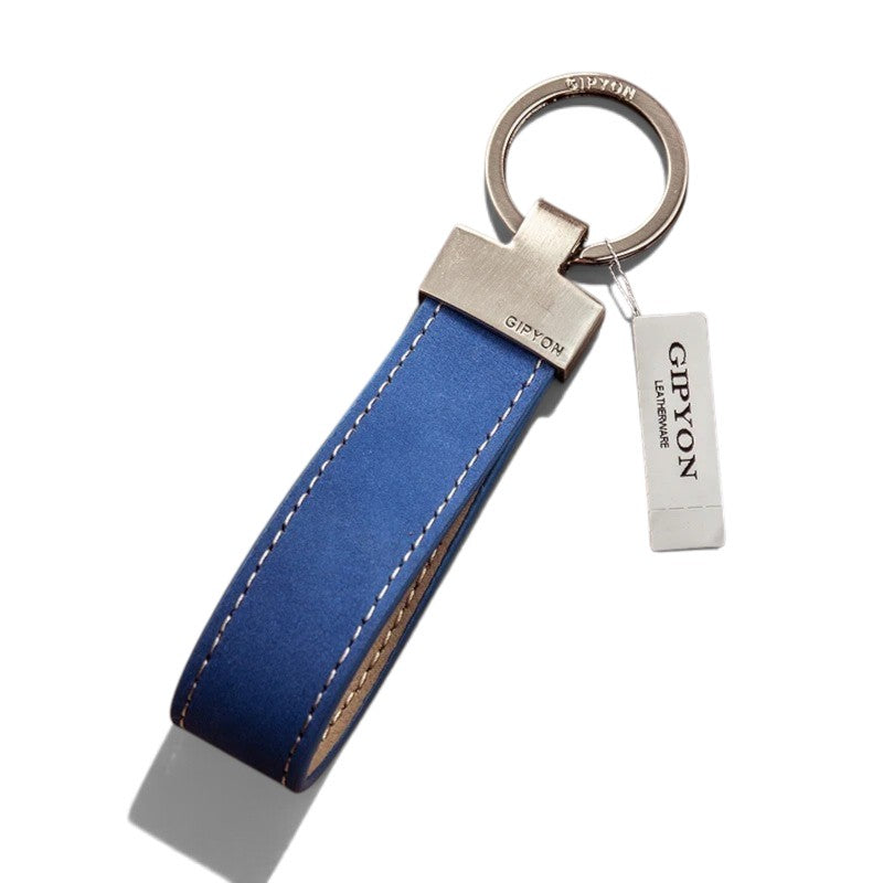 Porte-Clés en Cuir Véritable – Pendentif Anneau Auto | Cadeau Homme